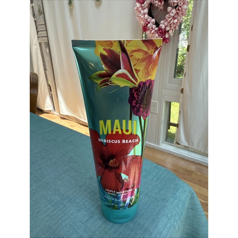 Bath & Body Works Maui Hibiscus Beach Triple Moisture Body Cream 8 oz